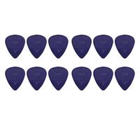 D-Grip Plectro - Janicek Nylonpicks - Forma estándar 351 - 0,60 mm Violeta - Paquete de 12 - con superficie de textura antideslizante - fabricado en República Checa