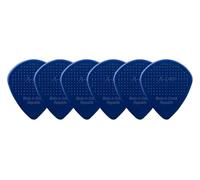 D-Grip Plectro - Janicek Nylonpicks - Jazz A-pequeña forma - 1,40 mm Azul oscuro - Paquete de 6 - con superficie de textura antideslizante - fabricado en Chequia
