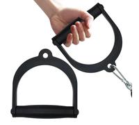D Handle Cable Attachment - Non-Slip Ergonomic Home Gym Accessories | 2 Piezas Entrenamiento Pull Down Handles for Tricep Extensions, Bicep Curls, Back Training, Strength Ejercise, Fitness Trainer