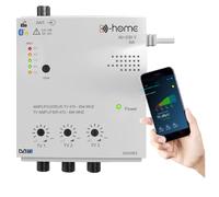 D-Home - Amplificador de TV TNT de interior 3 salidas 28dB Conectado Filtro 4G-5G - Funciona con la aplicación móvil TV Finder para encontrar la mejor señal disponible. Para cualquier antena