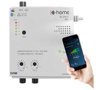 D-Home - Amplificador de TV TNT Interior 2 Salidas 32dB Conectado Filtrado 4G-5G - Funciona con la App Móvil TV Finder para encontrar la mejor señal disponible. Para cualquier antena