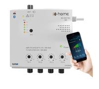 D-Home - Amplificador de TV TNT interior 4 salidas 26dB conectado Filtrado 4G-5G - Funciona con App Mobile TV Finder para encontrar la mejor señal disponible. Para cualquier antena