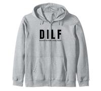 D.I.L.F. Devoto involucrado Padre amoroso buen papá Sudadera con Capucha