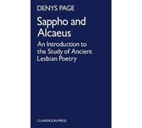D. L. Page Sappho and Alcaeus (Tapa blanda)