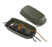 D-Line, Caja de organización de Cables, Unidad Resistente a la Intemperie para Extensiones, Certificación IP54 - 290mm (Largo) x 125mm (Ancho) x 110mm (Alto) - Verde
