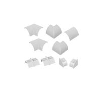 D-Line CLOAP22QSW 22x22mm Accesorios para Canaletas, Set de 10 Piezas - Blanco