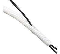 D-Line CTT1.1/25W, Tubo flexible de plástico corrugado para cables eléctricos - 25mm Diámetro x 1.1m longitud - Blanco
