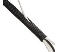 D-Line CTT1.1B, Tubo flexible de plástico corrugado para cables eléctricos - 32mm Diámetro x 1.1m longitud - Nero