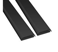 D-Line, Canaletas, Cubierta para Cables de TV en Paredes, Se Puede Pintar, Autoadhesiva, Diseño de una Pieza articulado - 60 mm (Ancho) x 15 mm (Alto) x 400 mm de Longitud - Color Negro