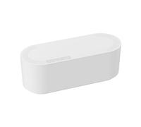 D-Line EU/CTUSMLW/SW Caja Organizadora de Cables, fabricada en ABS resistente a la electricidad, Caja para guardar, ocultar y organizar cables de manera eficiente - Pequeña, Blanco