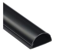 D-Line Maxi 1M5025B, Canaletas decorativas para cables de TV, Una solución cómoda que organiza y cubre los cables de TV en la pared - 50 x 25 mm y 1 metro de longitud en color negro