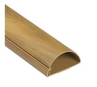 D-Line Maxi 1M5025O, Canaletas decorativas para cables de TV, Una solución cómoda que organiza y cubre los cables de TV en la pared - 50 x 25 mm y 1 metro de longitud con efecto roble