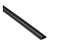 D-Line Micro+ 1M2010B, Canaletas de plástico para cables de red y líneas eléctricas, Canaletas para cables eléctricos - 1x 20mm (anch.) x 10mm (alt.) x 1-metro longitud - Negro