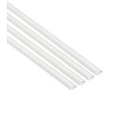 D-Line, Micro Canal Portacables de 4 Metros, Cubierta de Cable Autoadhesiva, Solución de Gestión de Cables - 16mm (Ancho) x 8mm (Alto) - 4 Piezas de 1 Metro (Multipack de 4 Metros) - Blanco