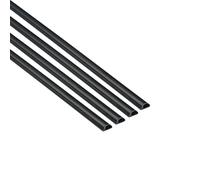 D-Line, Micro Canal Portacables de 4 Metros, Cubierta de Cable Autoadhesiva, Solución de Gestión de Cables - 16mm (Ancho) x 8mm (Alto) - 4 Piezas de 1 Metro (Multipack de 4 metros) - Negro