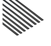 D-Line Micro+ Canal Portacables de 8 Metros, Cubierta de Cable Autoadhesiva, Solución de Gestión de Cables, 20mm (Ancho) x 10mm (Alto), 8 Piezas de 1 Metro (Multipack de 8 metros), Negro