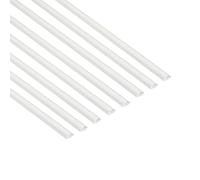 D-Line Micro+ Canal Portacables de 8 Metros, Cubierta de Cable Autoadhesiva, Solución de Gestión de Cables, 20mm (Ancho) x 10mm (Alto), 8 Piezas de 1 Metro (Multipack de 8 metros), Blanco