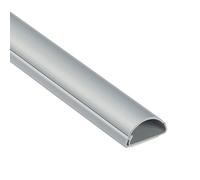 D-Line Mini 1M3015A, Canaletas de plástico para cables de red y líneas eléctricas, Canaletas para cables eléctricos - 1x 30mm (anch.) x 15mm (alt.) x 1-metro longitud - Efecto Aluminio