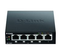 D-Link Conmutador Gigabit PoE+ de Escritorio de 5 Puertos Gigabit - PoE 5 Port P