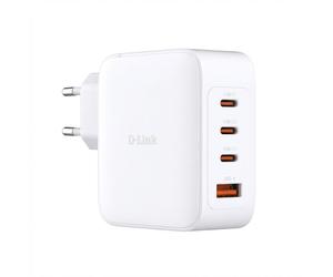 D-Link D-Link DCF 141 Cargador GaN 140 W Cargador GaN de 140 W con 3 puertos USB C, 1 USB A y carga rápida para alimentar hasta 4 dispositivos en escritorio