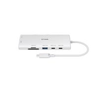 D-Link DUP-A01 Hub USB-C 10 en 1, 2X HDMI 4K@60Hz, USB 3.1/3.0, Power Delivery 100W, SD/microSD, Ethernet Gigabit - Estación Dock USB-C para MacBook, PC portátil, Android