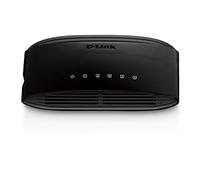 D-Link DES-1005D - Switch de red con 5 puertos LAN Fast Ethernet 10/100 Mbps RJ-45, no gestionable Layer 2, negro