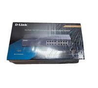 D-Link DGS-1016D/E switch No administrado Negro, Metálico