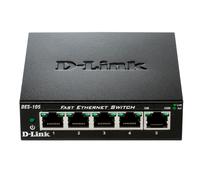 Switch D-Link DES-105 5 Puertos 10/100Mbps Metálico No Administrable Full Duplex