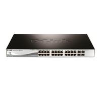 D-Link DGS-1210-28P switch Gestionado L2 Gigabit Ethernet (10/100/1000) Energía sobre Ethernet (PoE) 1U Negro
