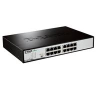 D-Link DGS-1016D/E Switch De Red No Gestionado Negro, Metálico