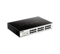 D-Link DGS-1024D - Switch 24 Puertos Gigabit (LAN RJ-45, sin gestión, 1000 Mbps por Puerto, QoS, Carcasa metálica, Montaje en Rack para pymes) Color Negro y Plata