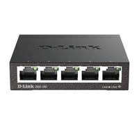 D-Link DGS-105 - Switch de red (5 puertos Gigabit RJ-45, 10/100/1000 Mbps, chasis metálico, IGMP snooping, autosensing, priorización de tráfico QoS 802.1p) color negro
