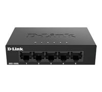 D-Link DGS-105GL Interruptor de escritorio no administrado Gigabit de 5 puertos, sin ventilador, perfil bajo, carcasa metálica, Plug and Play, 802.3az EEE