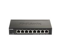 D-Link DGS-1100-08PV2, Switch Smart 8 Puertos Gigabit, PoE, Power Over Ethernet, Gestión Web, Layer 2, VLAN, sin Ventilador, IGMP Snooping, VoIP VLAN, QoS, Seguridad Red, sin Ventilador