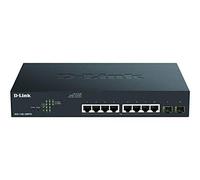 D-Link DGS-1100-10MPV2, Switch Smart 8 Puertos Gigabit, PoE, Power Over Ethernet, SFP, Gestión Web, Layer 2, VLAN, sin Ventilador, IGMP Snooping, VoIP VLAN, QoS, Seguridad Red, sin Ventilador