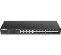D-Link DGS-1100-24V2/E, Switch Smart 24 Puertos Gigabit, RJ-45, Gestión Web, Layer 2, VLAN, sobremesa, IGMP Snooping, VoIP VLAN, QoS, Seguridad Red, Montaje Rack - Cable de alimentación UE, Negro