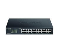 D-Link DGS-1100-24V2/E, Switch Smart 24 Puertos Gigabit, RJ-45, Gestión Web, Layer 2, VLAN, sobremesa, IGMP Snooping, VoIP VLAN, QoS, Seguridad Red, Montaje Rack - Cable de alimentación UE, Negro
