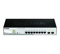 D-Link DGS-1210-10P Gestionado L2 Gigabit Ethernet (10/100/1000) Energía sobre Ethernet (PoE) 1U Negro