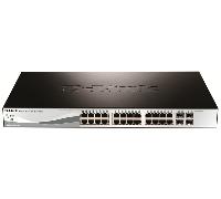 D-Link DGS-1210-28P/E - Switch PoE 24 Puertos Gigabit y 4 Puertos SFP Combo - Solo Cable de alimentación de la UE