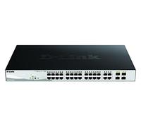 D-Link DGS-1210-28P switch Gestionado L2 Gigabit Ethernet (10/100/1000) Energía sobre Ethernet (PoE) 1U Negro