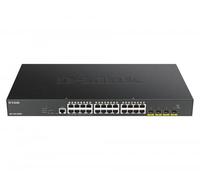 D-Link DGS-1250-28XMP - Switch 28 puertos PoE Gigabit Gestionable con UpLink a 10Gbps, Layer 2 y Layer 3 Lite (24x 10/100/1000BASE-T PoE, 4x 10G uplink SFP+ y 1x consola RJ-45), Negro