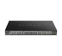 D-Link DGS-1250-52XMP switch Gestionado L3 Energía sobre Ethernet (PoE) Negro