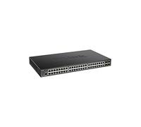D-Link DGS-1250-52XMP - Switch 52 Puertos PoE Gigabit Gestionable con UpLink a 10Gbps, Layer 2 y Layer 3 Lite (48 x 10/100/1000BASE-T PoE, 4 x 10G uplink SFP+ y 1 x Consola RJ-45), Negro
