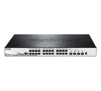 D-Link DGS-1510-28XMP Gestionado L2/L3 Gigabit Ethernet (10/100/1000) Energía sobre Ethernet (PoE) Negro, Gris
