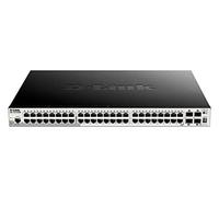 D-Link DGS-1510-52XMP/E - Switch PoE de 48 Puertos Gigabit L2+ (Funcionalidades L3) y 4 Puertos 10G SFP+, VLAN automática para Video vigilancia y telefonía IP, hasta 370 W - Cable de la UE