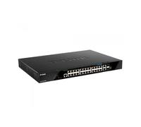 D-Link DGS-1520-28MP switch Gestionado L3 Gigabit Ethernet (10/100/1000) Energía sobre Ethernet (PoE) 1U Negro