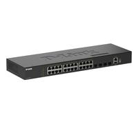 D-Link Switch gestionado L2 DGS-1530-28/E 28 puertos Gigabit, 4 SFP+ apilable Negro
