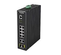 SWITCH INDUSTRIAL D-LINK DIS-200G-12S 10P GIGA Y 2P SFP CARRIL DIN VLAN QoS IGMP