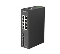 D-Link DIS-210G-12 Switch Industrial Gigabit Smart Managed 12 Puertos, 8X RJ45, 4X SFP, Montaje en Carril DIN, IP40 Metal, ERPS, Entrada DC Dual, -40 a 75°C, Layer 2