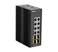 D-Link DIS-300G-12SW Switch Industrial Gestionable 8 Puertos Gigabit + 4 Puertos SFP